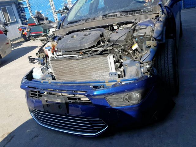 3FA6P0H93ER393207 - 2014 FORD FUSION SE BLUE photo 9