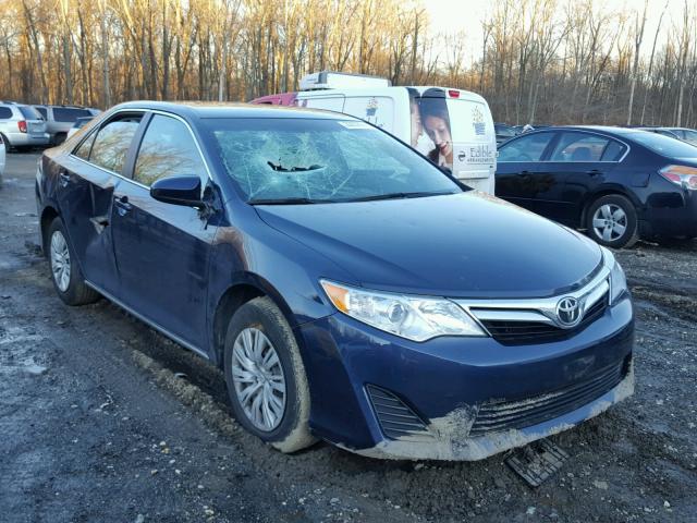 4T4BF1FK0ER436760 - 2014 TOYOTA CAMRY L BLUE photo 1