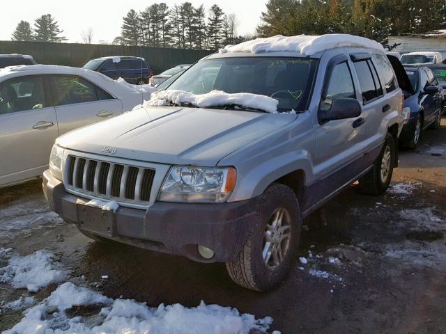 1J4GW48S84C148793 - 2004 JEEP GRAND CHER SILVER photo 2