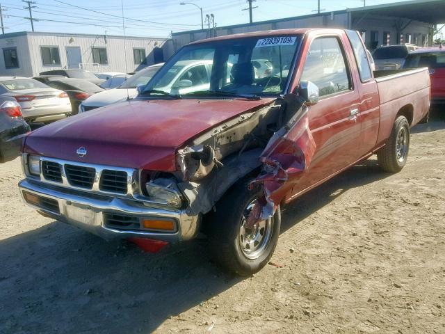 1N6SD16S7RC389921 - 1994 NISSAN TRUCK KING BURGUNDY photo 2