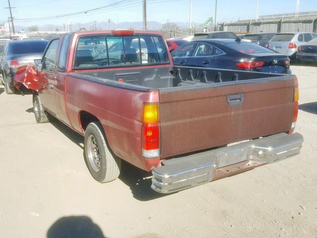 1N6SD16S7RC389921 - 1994 NISSAN TRUCK KING BURGUNDY photo 3