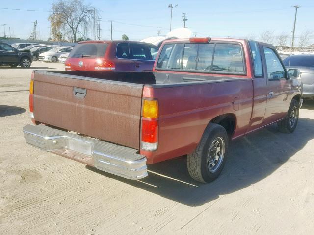 1N6SD16S7RC389921 - 1994 NISSAN TRUCK KING BURGUNDY photo 4