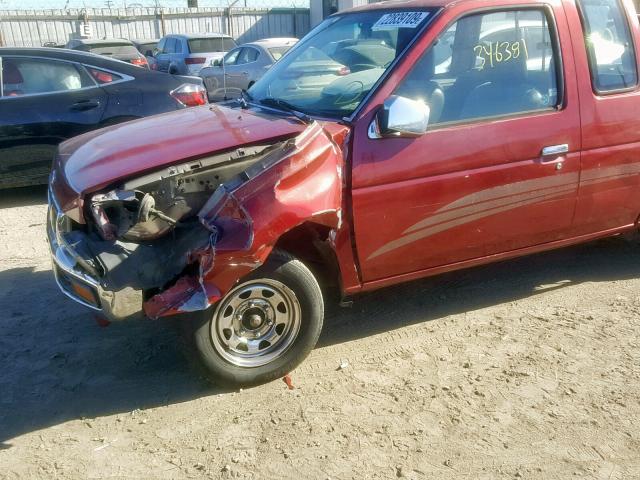 1N6SD16S7RC389921 - 1994 NISSAN TRUCK KING BURGUNDY photo 9