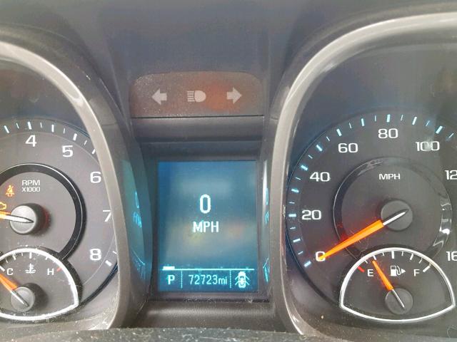 1G11B5SA1DF240266 - 2013 CHEVROLET MALIBU LS შავი ფოტო 8