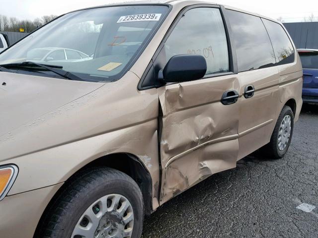 2HKRL18512H532593 - 2002 HONDA ODYSSEY LX TAN photo 10