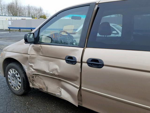 2HKRL18512H532593 - 2002 HONDA ODYSSEY LX TAN photo 9