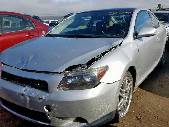JTKDE177770179829 - 2007 TOYOTA SCION TC ნაცრისფერი ფოტო 2