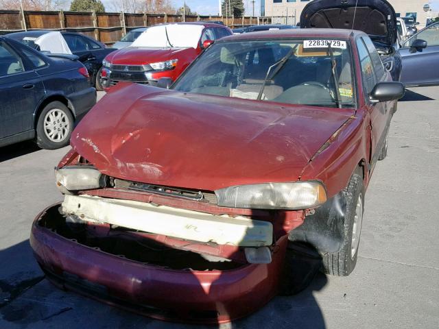 4S3BD6353S7221478 - 1995 SUBARU LEGACY L A RED photo 7