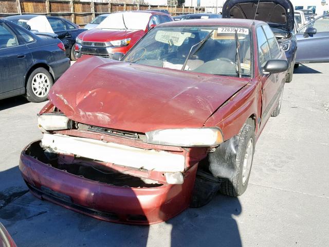 4S3BD6353S7221478 - 1995 SUBARU LEGACY L A RED photo 9