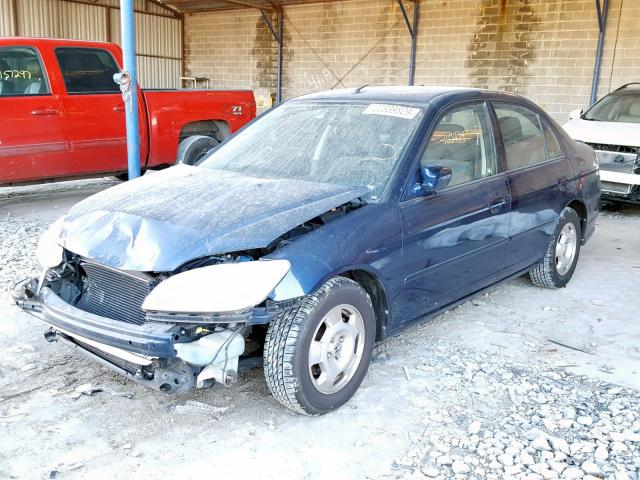 JHMES95685S014966 - 2005 HONDA CIVIC HYBR ლურჯი ფოტო 2