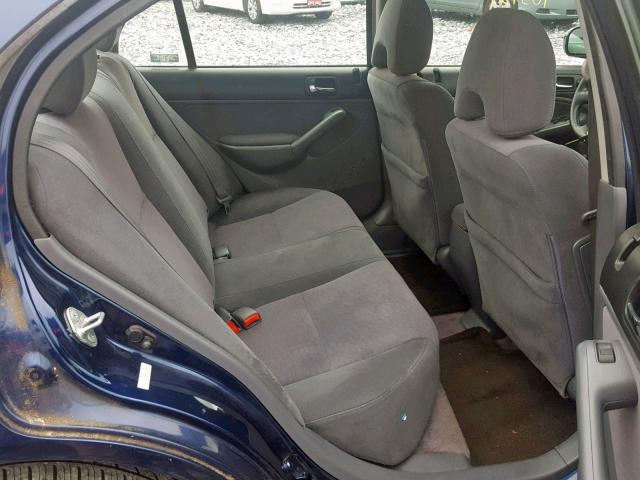 JHMES95685S014966 - 2005 HONDA CIVIC HYBR ლურჯი ფოტო 6