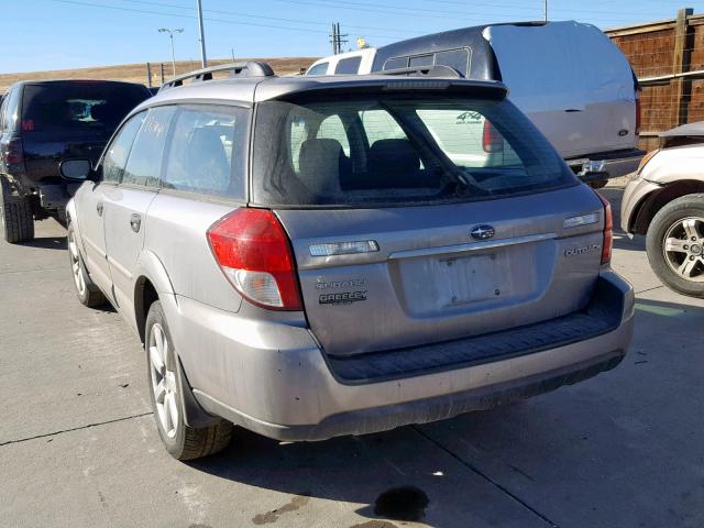 4S4BP61C687363000 - 2008 SUBARU OUTBACK 2. 银色 照片 3
