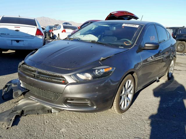 1C3CDFBB2ED743833 - 2014 DODGE DART SXT GRAY photo 2