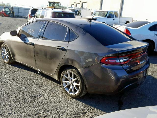 1C3CDFBB2ED743833 - 2014 DODGE DART SXT GRAY photo 3