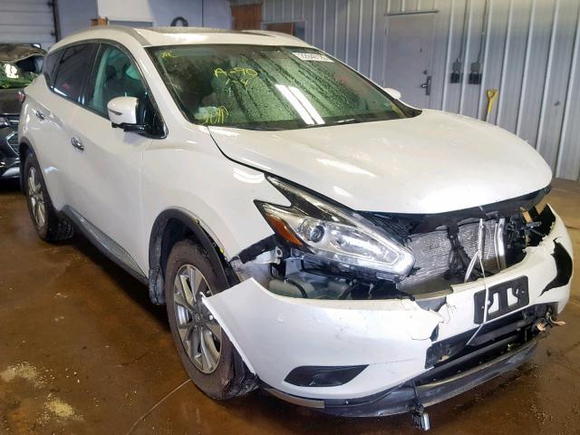 5N1AZ2MG7FN246144 - 2015 NISSAN MURANO S WHITE photo 1