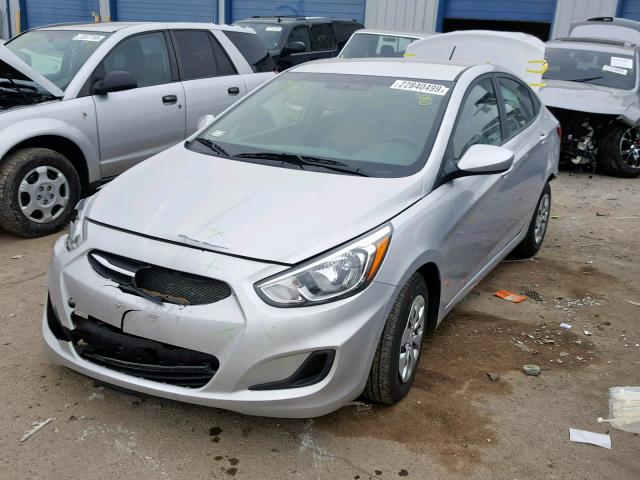 KMHCT4AE4HU267602 - 2017 HYUNDAI ACCENT SE SILVER photo 2