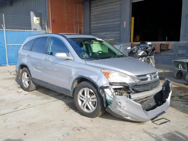 5J6RE4H73AL097433 - 2010 HONDA CR-V EXL SILVER photo 1