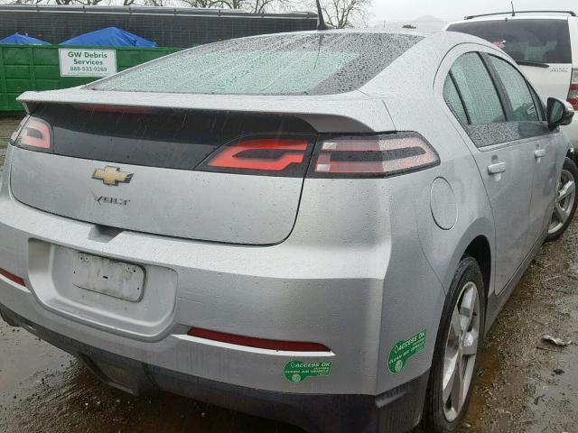 1G1RE6E42EU174300 - 2014 CHEVROLET VOLT SILVER photo 4