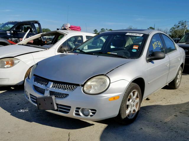 1B3ES56CX5D284348 - 2005 DODGE NEON SXT SILVER photo 2