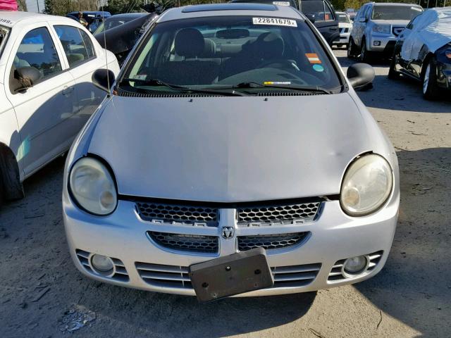 1B3ES56CX5D284348 - 2005 DODGE NEON SXT SILVER photo 9