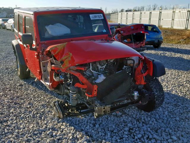 1C4BJWDG3HL546866 - 2017 JEEP WRANGLER U RED photo 1