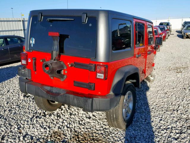 1C4BJWDG3HL546866 - 2017 JEEP WRANGLER U RED photo 4