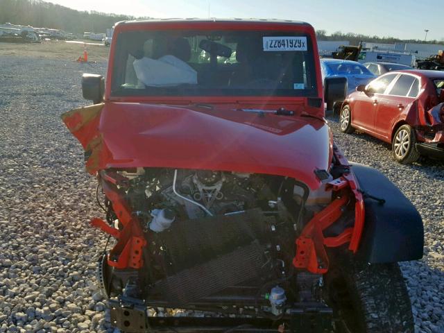 1C4BJWDG3HL546866 - 2017 JEEP WRANGLER U RED photo 9