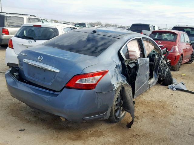 1N4AA5AP9BC816755 - 2011 NISSAN MAXIMA S BLUE photo 4