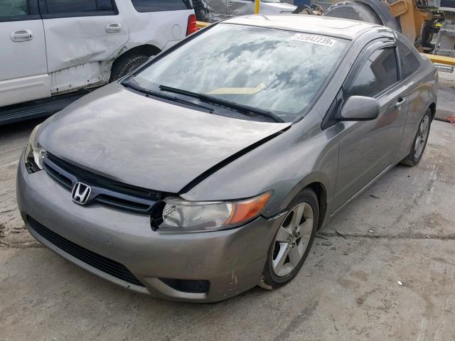 2HGFG12866H525830 - 2006 HONDA CIVIC EX GRAY photo 2