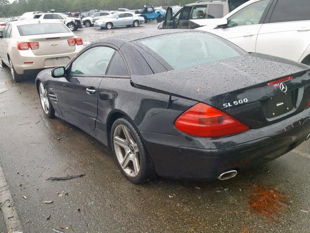 WDBSK75F23F016435 - 2003 MERCEDES-BENZ SL 500R BLACK photo 3