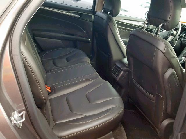 3FA6P0K97DR267858 - 2013 FORD FUSION TIT GRAY photo 6