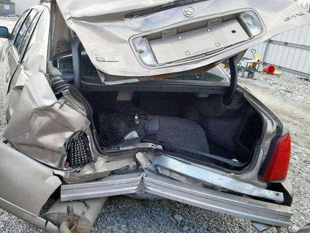 1G6KF54974U173416 - 2004 CADILLAC DEVILLE DT TAN photo 9