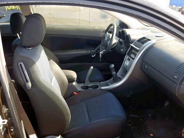 JTKDE177570160051 - 2007 TOYOTA SCION TC შავი ფოტო 5