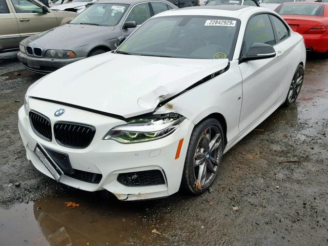 WBA1J7C57EVW84912 - 2014 BMW M235I WHITE photo 2