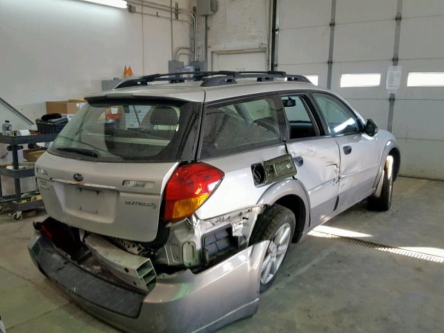 4S4BP61CX77342441 - 2007 SUBARU LEGACY OUT SILVER photo 4