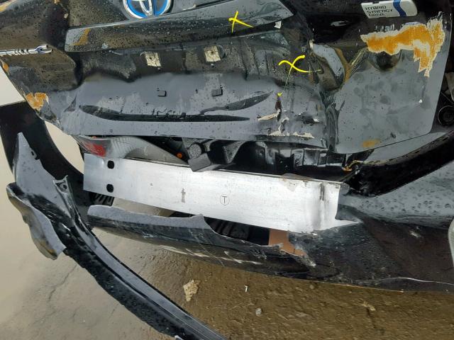 JTDKDTB36E1573752 - 2014 TOYOTA PRIUS C BLACK photo 9