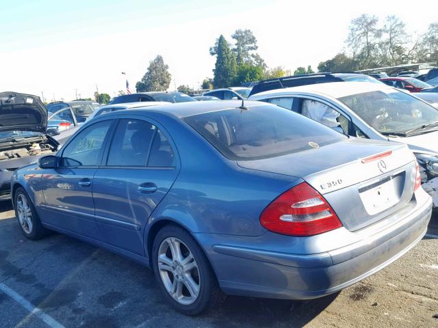 WDBUF56J26A840957 - 2006 MERCEDES-BENZ E 350 BLUE photo 3