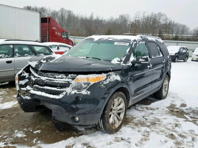 1FMHK8F86CGA39403 - 2012 FORD EXPLORER L BLACK photo 2