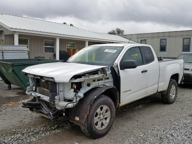 1GTH51EA3F1263906 - 2015 GMC CANYON WHITE photo 2