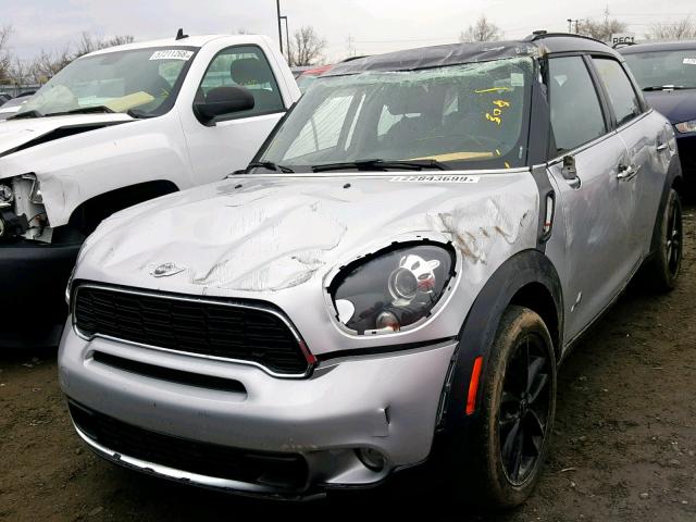 WMWZC5C55EWM16744 - 2014 MINI COOPER S C SILVER photo 2