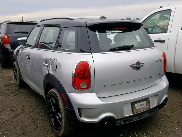 WMWZC5C55EWM16744 - 2014 MINI COOPER S C SILVER photo 3