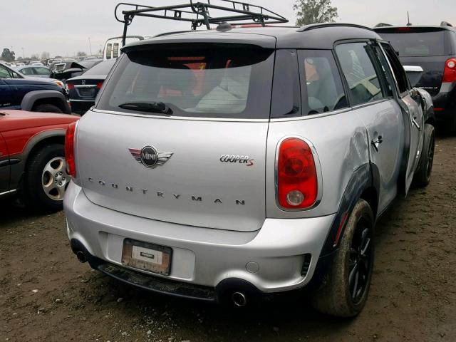 WMWZC5C55EWM16744 - 2014 MINI COOPER S C SILVER photo 4