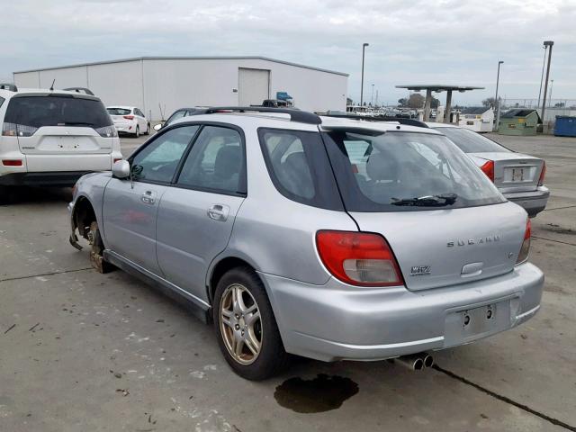 JF1GG29662G808043 - 2002 SUBARU IMPREZA WR SILVER photo 3