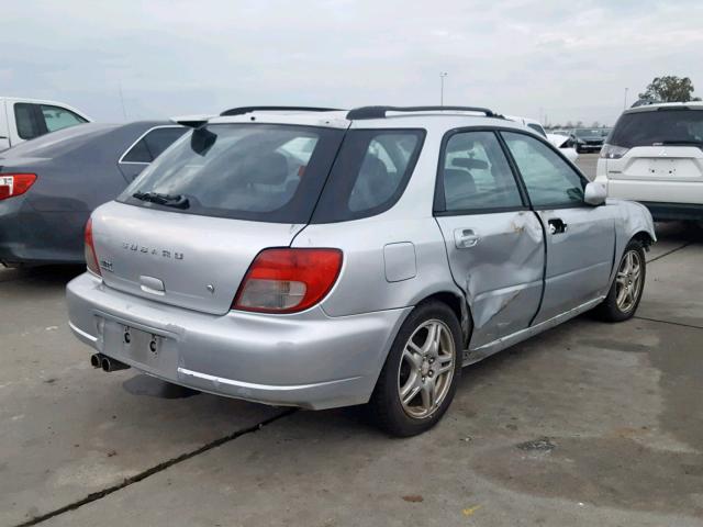 JF1GG29662G808043 - 2002 SUBARU IMPREZA WR SILVER photo 4