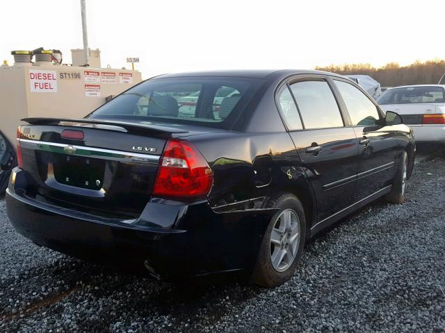 1G1ZT54845F186392 - 2005 CHEVROLET MALIBU LS BLACK photo 4