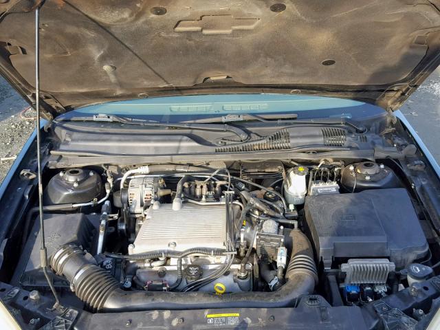 1G1ZT54845F186392 - 2005 CHEVROLET MALIBU LS BLACK photo 7