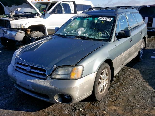 4S3BH665517669364 - 2001 SUBARU LEGACY OUT TWO TONE photo 2