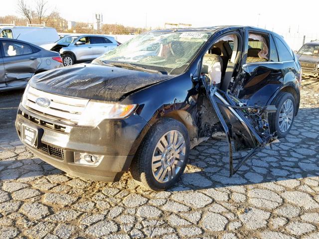 2FMDK49C48BA16207 - 2008 FORD EDGE LIMIT BLACK photo 2