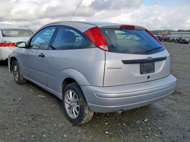 1FAFP31N77W233839 - 2007 FORD FOCUS ZX3 SILVER photo 3