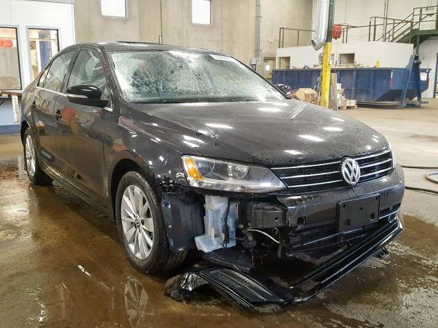 3VWLA7AJ0FM253722 - 2015 VOLKSWAGEN JETTA TDI BLACK photo 1